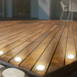 LED-indbygningsspot 3916032 IP67 12 V 3-delt startsæt Ø 4,5 cm potte