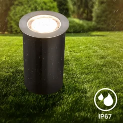 LED-indbygningsspot 3916032 IP67 12 V 3-delt startsæt Ø 4,5 cm potte