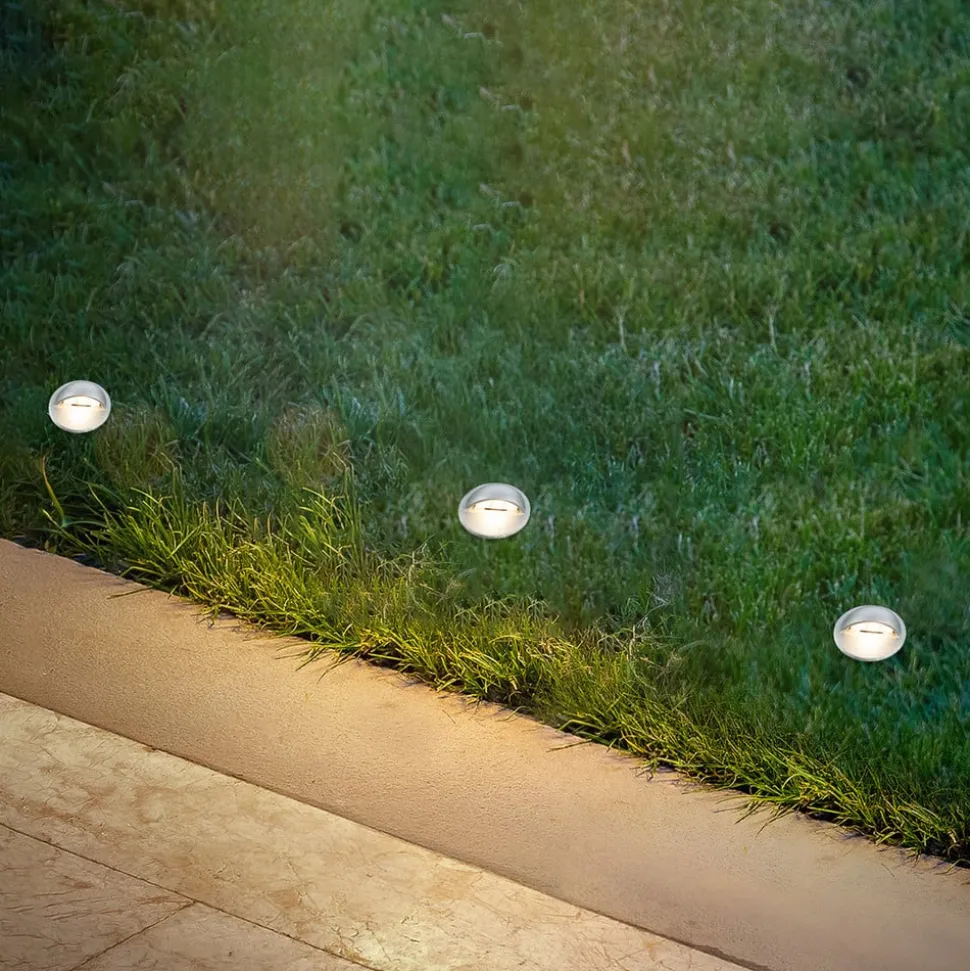LED-indbygningsspot 3922034, IP65, 12 V, startsæt med 3, Ø 3,5 cm