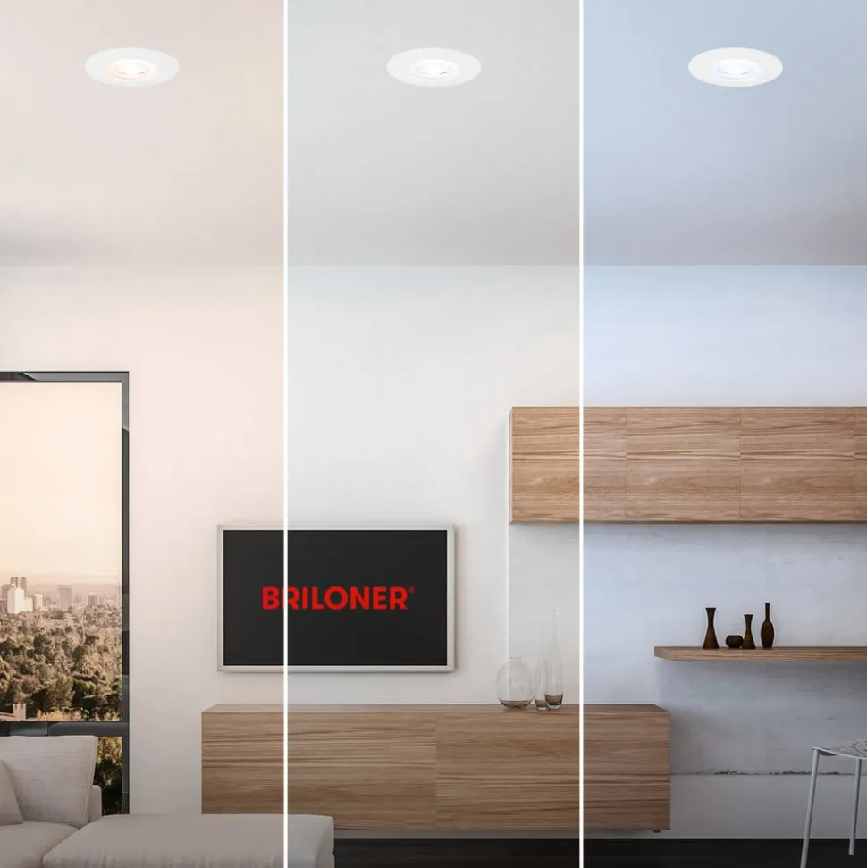LED-indbygningsspot 7605 IP44 3sæt CTS hvid