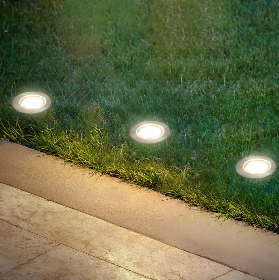 LED-indbygningsspot 3914032 IP67 12V 3xStartersæt 4,5cm Stål