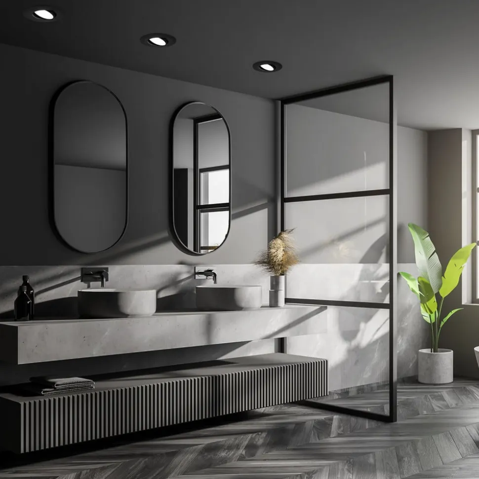 LED-indbygningsspot 7597 3sæt IP65 4.000 K sort