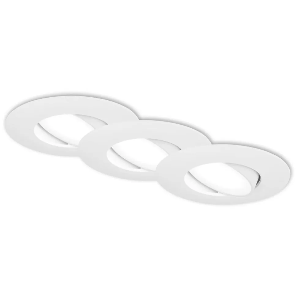 LED-indbygningsspot 7597 3sæt IP65 4.000 K hvid