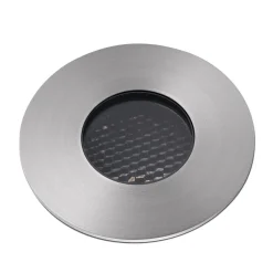 LED-indbygningsspot Grund, nikkel, Ø 8 cm, aluminium/stål