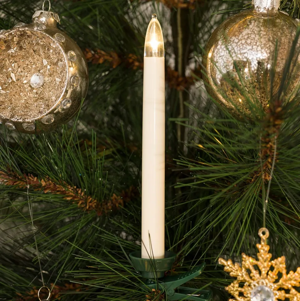 LED-juletræslys kabelløs, ekstra sæt 16 cm