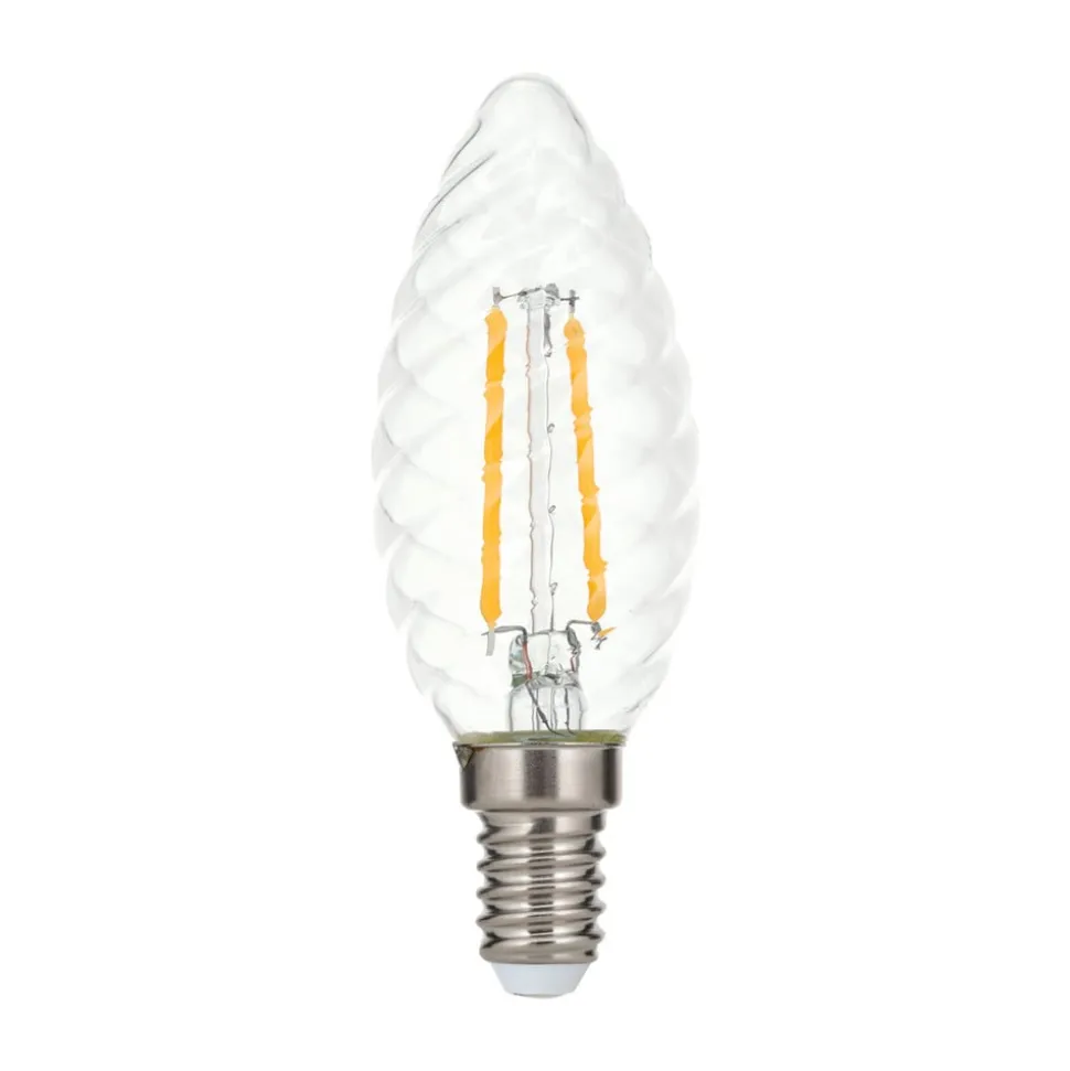 LED-kertepære E14 3 W 2.700 K Filament drejet