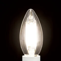 LED-kertepære E14 4,5 W C35 Filament 827 dæmpes