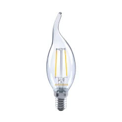 LED-kertepære E14 ToLEDo 2,5W 827 klar, vindstødpære