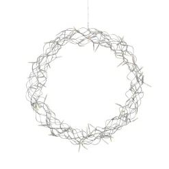 LED-krans Curly, varmhvid, Ø 50 cm