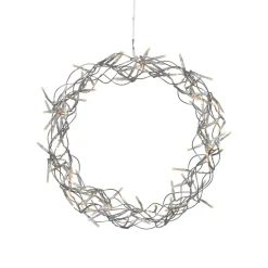 LED-krans Curly, varmhvid, Ø 30 cm