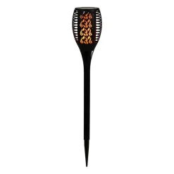 LED-lampe med jordspyd 33077 Lommelygte, sort, plast