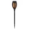 LED-lampe med jordspyd 33536-3, lygte, sort, sæt med 3 stk