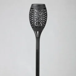 LED-lampe med jordspyd 33536-3, lygte, sort, sæt med 3 stk