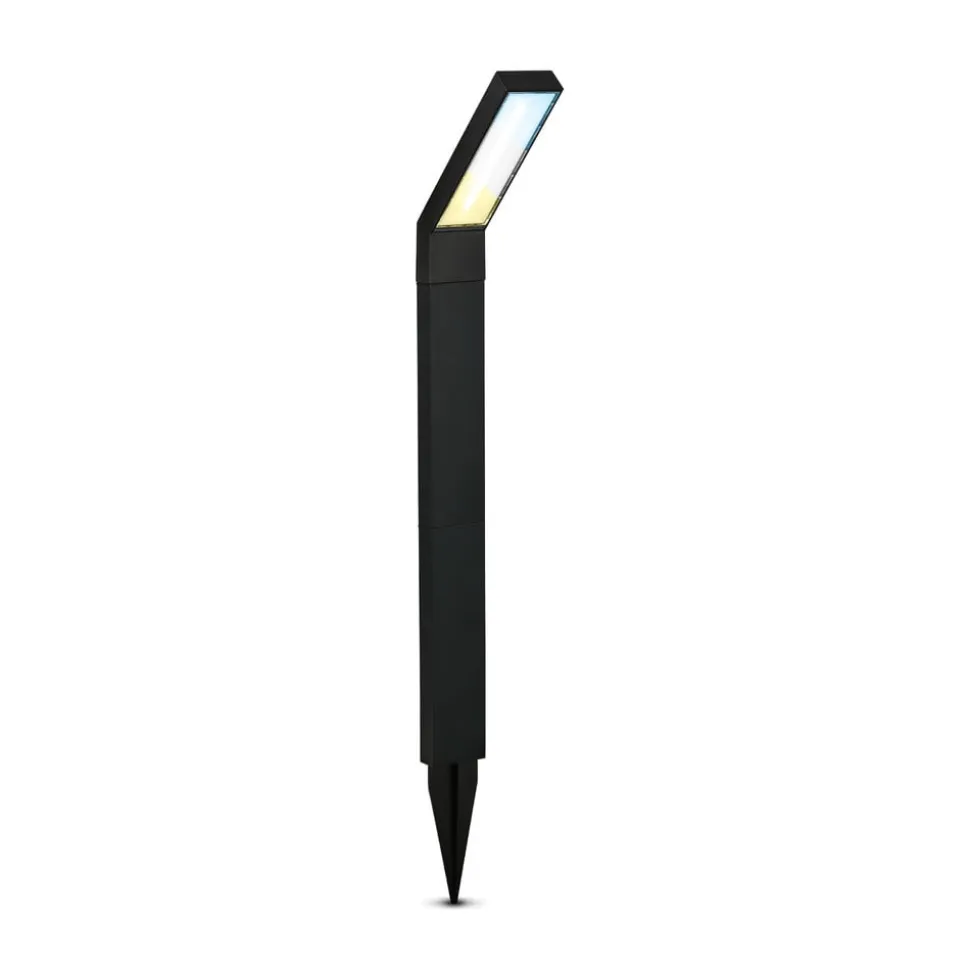 LED-lampe med jordspyd 3796015, sort, plast, CCT