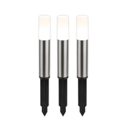 LED-lampe med jordspyd 3926032 12V 3x-udvidelse Stål Ø 4cm
