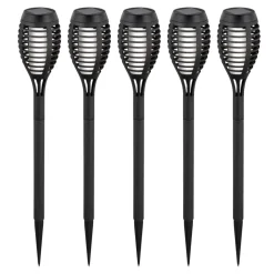 LED-lampe med jordspyd FANILO, sort, 45 cm, 5 stk. IP44