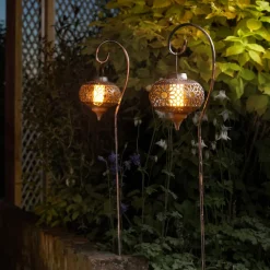 LED-lampe med jordspyd Osman, 2 stk. sæt, IP44