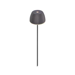 LED-lampe med jordspyd RIFFLE MINI, antracit Ø 9 cm, IP44