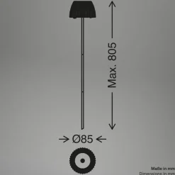 LED-lampe med jordspyd RIFFLE MINI, antracit Ø 9 cm, IP44
