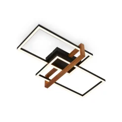 LED-loftlampe 3775015 2 lyskilder med træ
