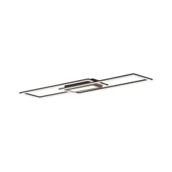 LED-loftlampe Asmin, CCT, sort, 100x17,9cm