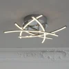 LED-loftlampe Cross tunable white, 5 lys, krom