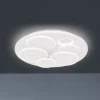 LED-loftlampe Dots, hvid, Ø 50 cm, metal/akryl, CCT