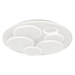 LED-loftlampe Dots, hvid, Ø 50 cm, metal/akryl, CCT