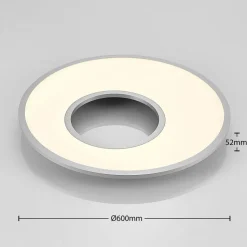 LED-loftlampe Durun, dæmpbar, CCT, rund, 60 cm