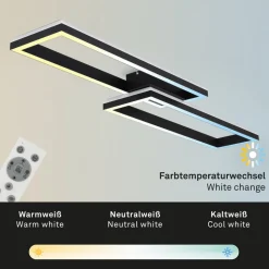 LED-loftlampe Frame 2 lyskilder RGBW baggrundsbelysning 119,5 cm