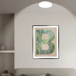LED-loftlampe Kaida, hvid, Ø 30 cm, energiklasse A, 4.000 K