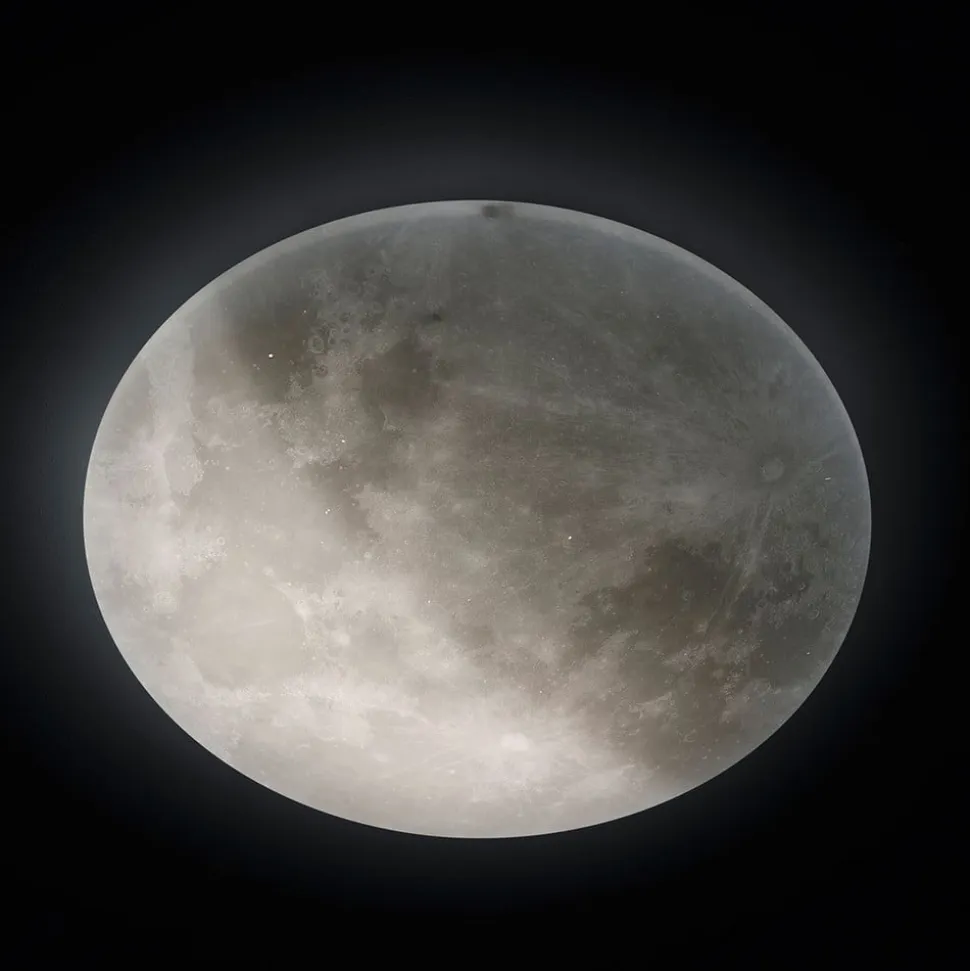 LED-loftlampe Lunar med fjernbetjening 60cm