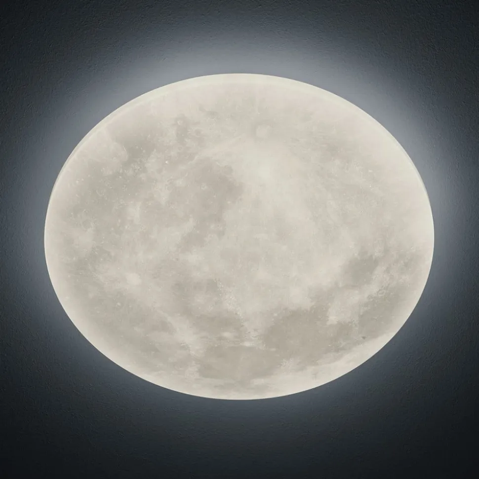 LED-loftlampe Lunar med fjernbetjening 40cm