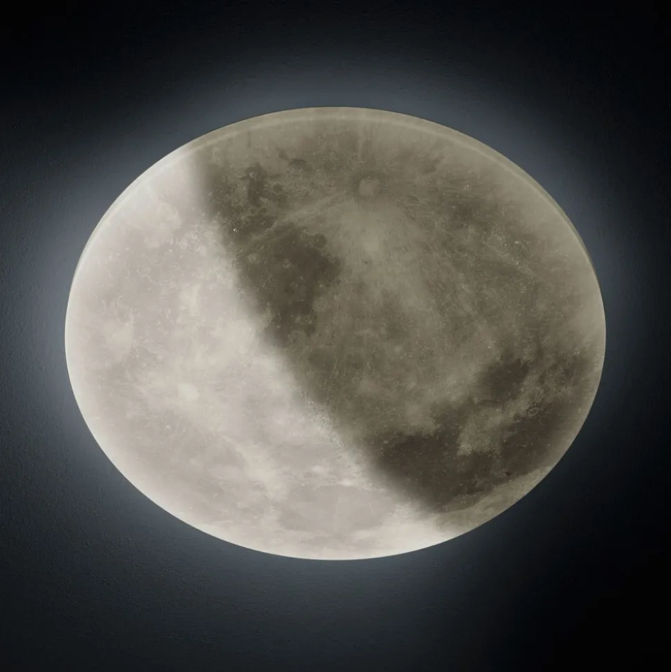 LED-loftlampe Lunar med fjernbetjening 40cm
