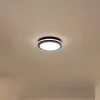 LED-loftlampe Marlon, Ø 22 cm, sort, plast, IP54