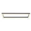 LED-loftlampe PURE Lines, 110 x 30 cm, antracit, fjernbetjening
