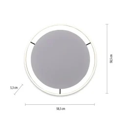 LED-loftlampe Ritus, Ø 58,5 cm, antracit