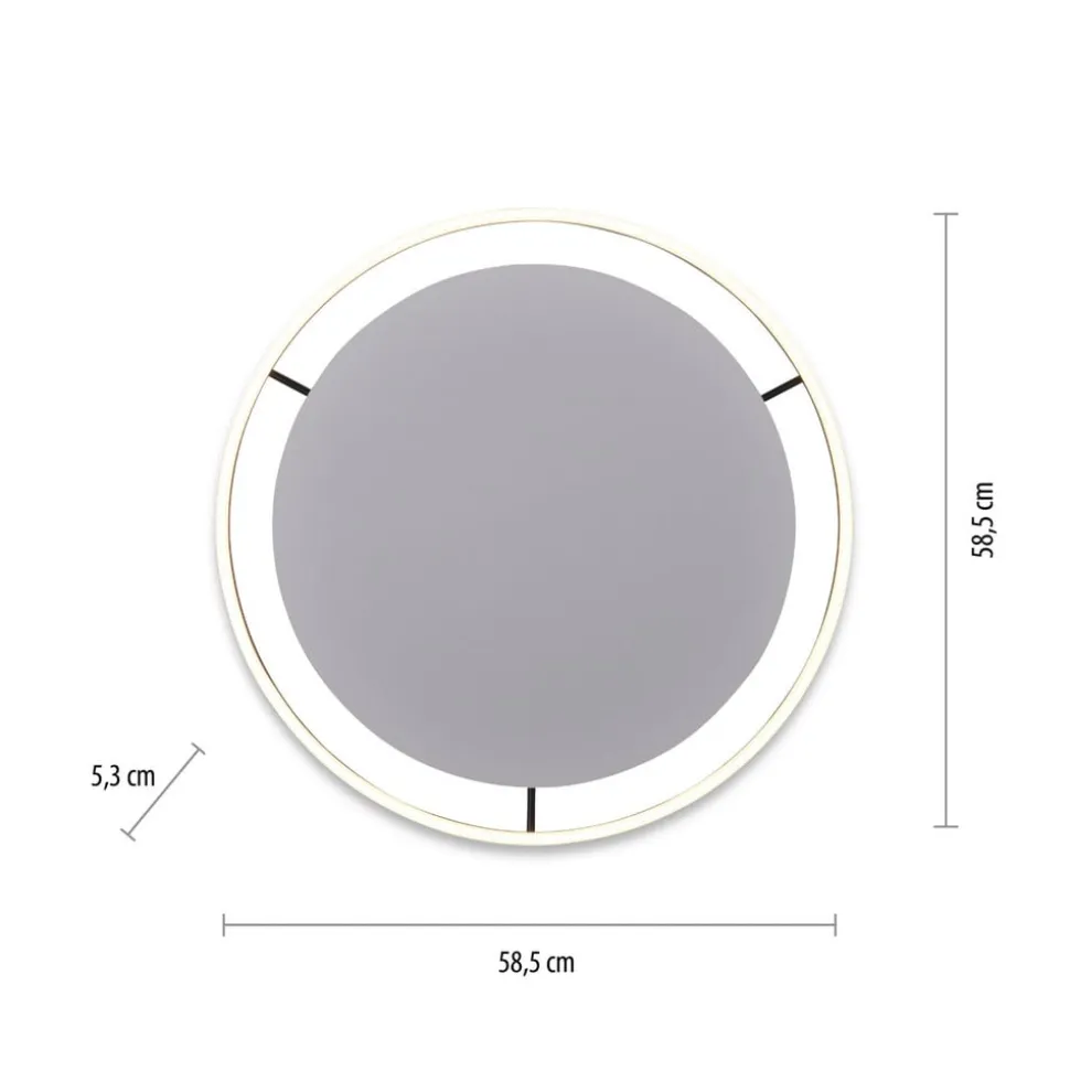 LED-loftlampe Ritus, Ø 58,5 cm, antracit