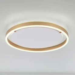 LED-loftlampe Ritus, Ø 39,3 cm, mat messing