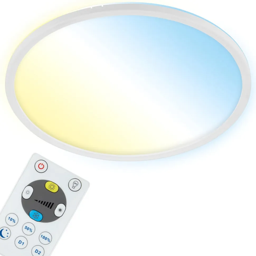 LED-loftlampe Slim S dæmpbar CCT hvid Ø 29 cm