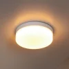 LED-loftlampe til badeværelset Biskit, hvid, Ø 23 cm, plast