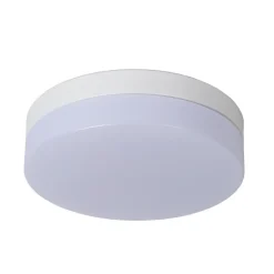 LED-loftlampe til badeværelset Biskit, hvid, Ø 23 cm, plast