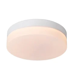 LED-loftlampe til badeværelset Biskit, hvid, Ø 23 cm, plast