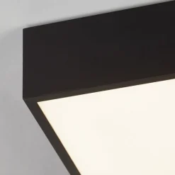 LED-loftlampe til badeværelset Zeus, sort, længde 30 cm, metal