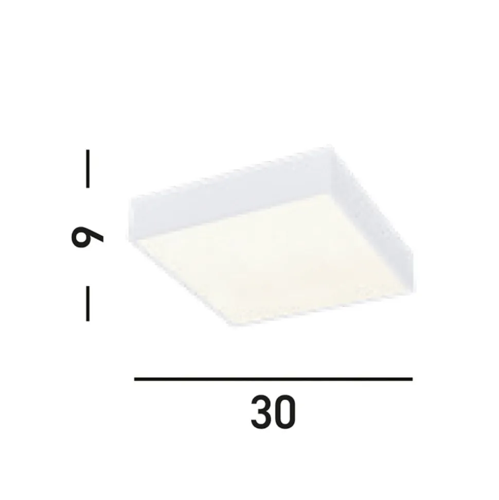LED-loftlampe til badeværelset Zeus, hvid, længde 30 cm, metal