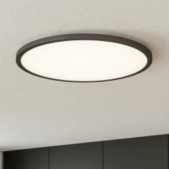 LED-loftlampe Tuco CCT, dæmpbar, sort Ø 50 cm