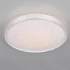 LED-loftlampe Varda, hvid, Ø 39 cm, fjernbetjening
