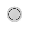 LED-loftslampe Atria, Ø 38 cm, sort, plast, CCT