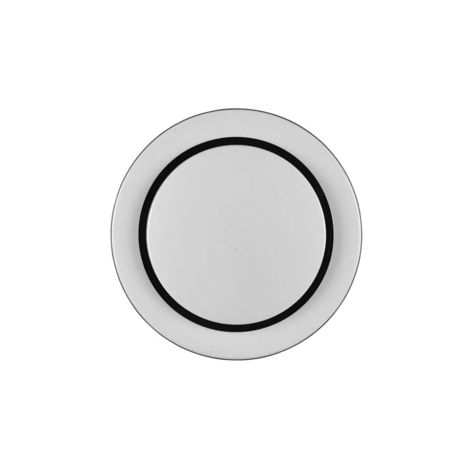 LED-loftslampe Atria, Ø 38 cm, sort, plast, CCT