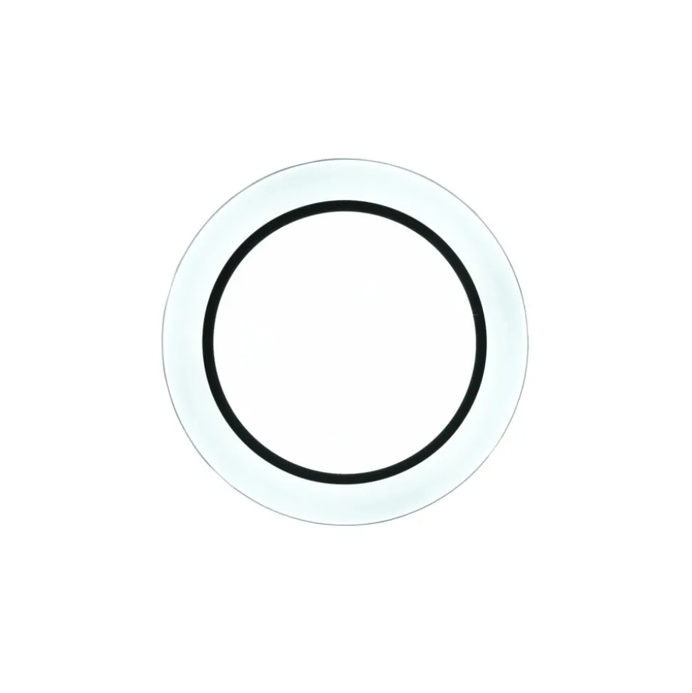 LED-loftslampe Atria, Ø 38 cm, sort, plast, CCT